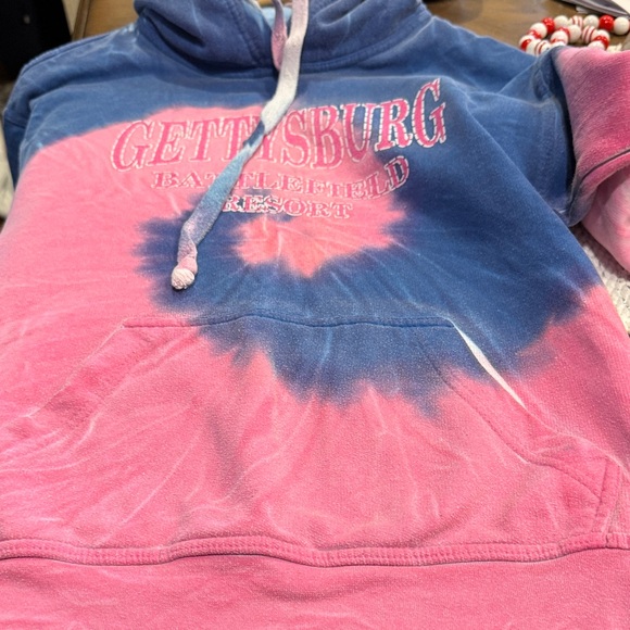 Luxe Multicolor Tie-Dye Hoodie - Picture 4 of 4